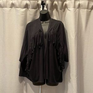 Black fringe jacket